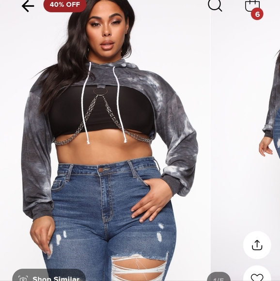 Fashion Nova Tops - Fashion Nova Hoodie Size 2x